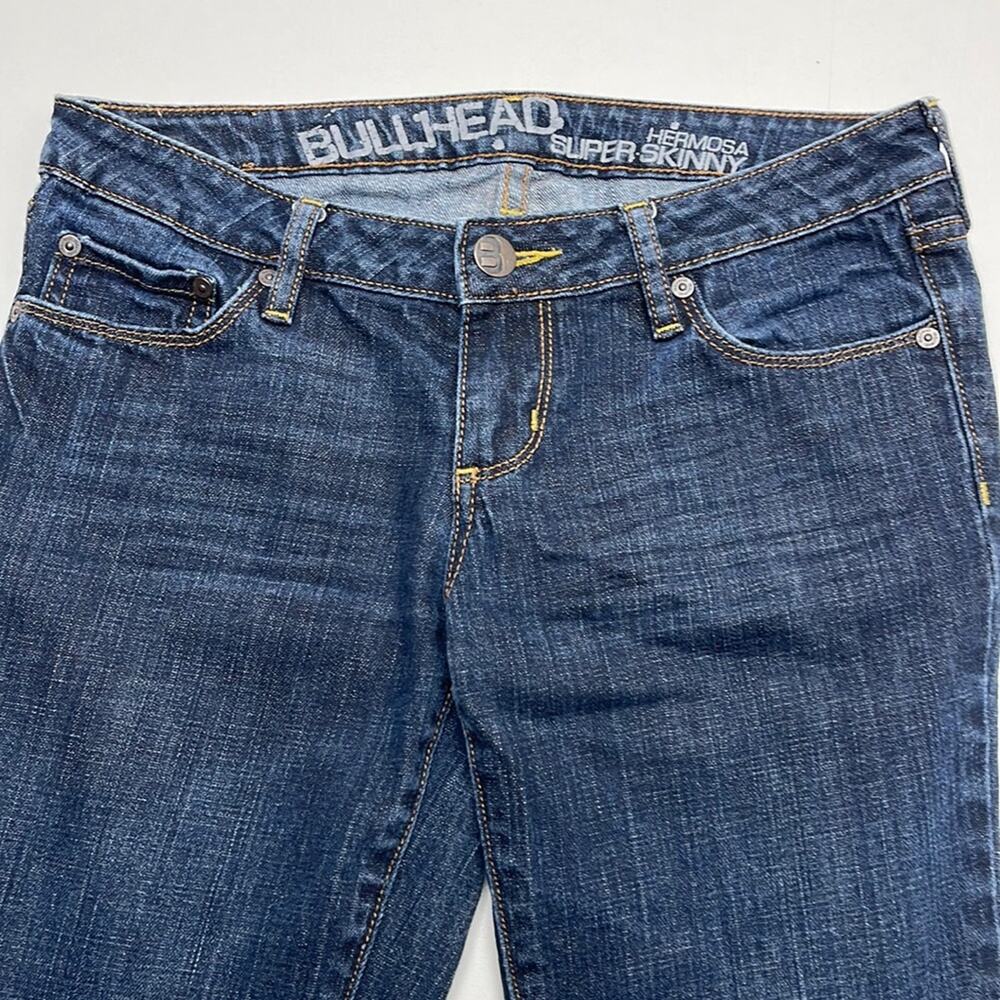 BULLHEAD Women’s 7L (juniors) HERMOSA SUPER SKINNY Blue Jeans